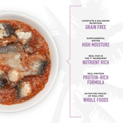 Show full view: Tiki Cat Grill Sardine Cutlets Grain-Free Canned Cat Food, 2.8-oz, case of 12 slide 6 of 12