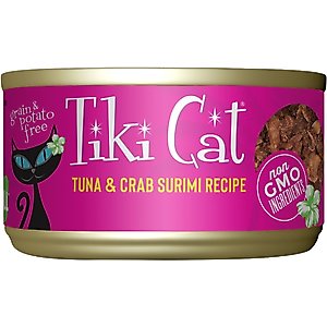 Tiki Cat Grill Tuna in Crab Surimi Grain-Free Canned Cat Food, 2.8-oz, case of 12