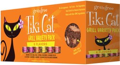 Tiki Cat Grill Variety Pack Grain-Free Canned Cat Food, 2.8-oz, case of 12