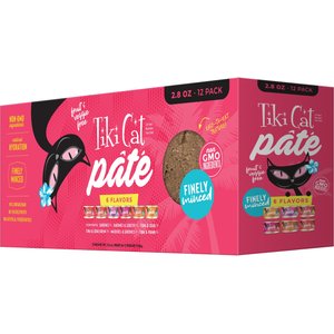 Tiki Cat Grill Variety Pack Grain-Free Pate Wet Cat Food, 2.8-oz can, case of 12