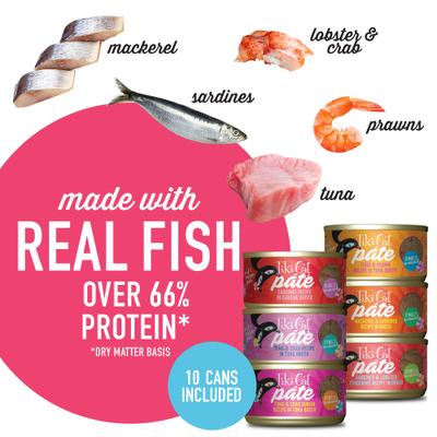 Show full view: Tiki Cat Grill Variety Pack Grain-Free Pate Wet Cat Food, 2.8-oz can, case of 12 slide 5 of 11