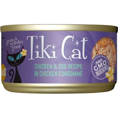 Tiki Cat Tiki Cat Chicken with Egg in Chicken Consomme Cat Food, 2.8-oz, 12 ct