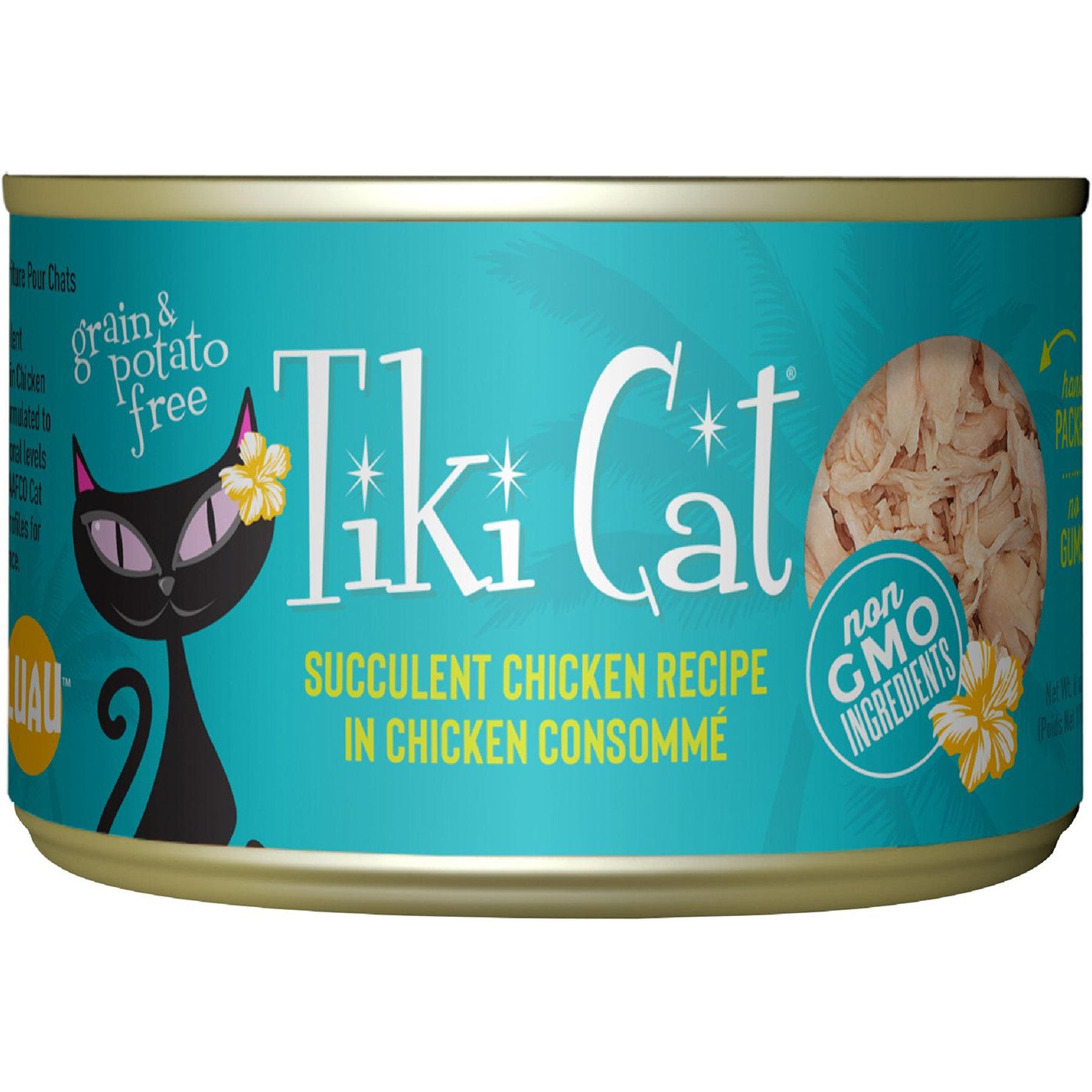 Tiki Cat Chicken in Chicken Consomme Canned Cat Food, 6-oz, case of 8