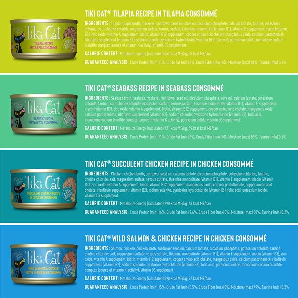 Tiki Cat Luau Variety Pack Grain-Free Canned Cat Food