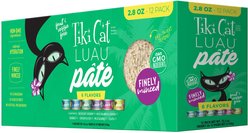 Tiki Cat Luau Variety Pack Pate Wet Cat Food, 2.8-oz can, case of 12