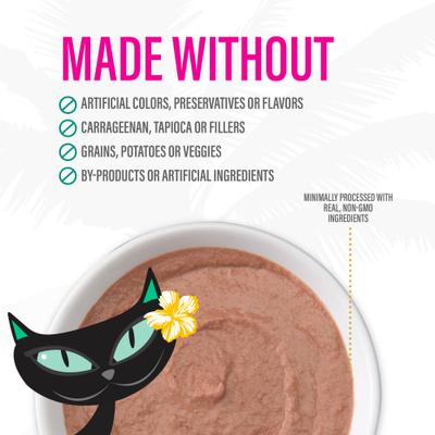 Show full view: Tiki Cat Luau Velvet Mousse Tuna & Chicken Grain-Free Wet Cat Food, 2.8-oz pouch, case of 12 slide 9 of 11