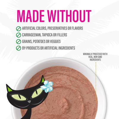 Show full view: Tiki Cat Luau Velvet Mousse Tuna & Mackerel Grain-Free Wet Cat Food, 2.8-oz pouch, case of 12 slide 9 of 11
