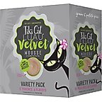 Tiki Cat Luau Velvet Mousse Variety Pack Grain-Free Wet Cat Food, 2.8-oz pouch, case of 12