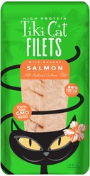 Tiki Cat Salmon Filet Grain-Free Cat Treats, 1-oz bag, pack of 12