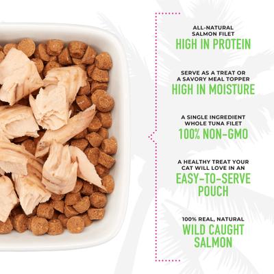 Show full view: Tiki Cat Salmon Filet Grain-Free Cat Treats, 1-oz bag, pack of 12 slide 6 of 10