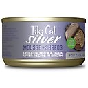 Tiki Cat Silver Chicken, Duck & Duck Liver Grain-Free Wet Cat Food, 2.4-oz, case of 12