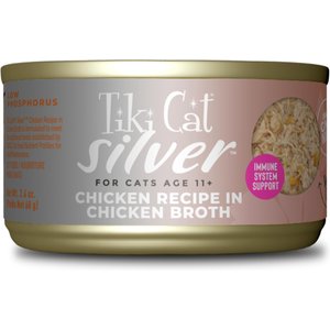 Tiki Cat Silver Chicken Grain-Free Wet Cat Food, 2.4-oz, case of 12