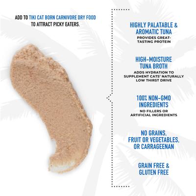 Show full view: Tiki Cat Silver Comfort Chicken & Chicken Liver Recipe Grain-Free Wet Cat Food, 0.28-oz pouch, case of 20 slide 6 of 11