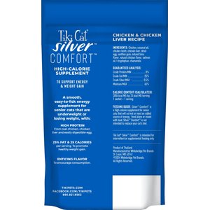 Tiki Cat Silver Comfort Chicken & Chicken Liver Recipe Grain-Free Wet Cat Food, 0.28-oz pouch, case of 20