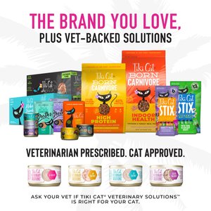 Tiki Cat Silver Comfort Chicken & Chicken Liver Recipe Grain-Free Wet Cat Food, 0.28-oz pouch, case of 20