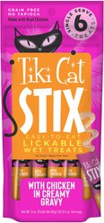 Tiki Cat Stix Chicken Grain-Free Lickable Cat Treats, 0.5-oz pouch, pack of 6