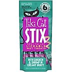 Tiki Cat Stix Chicken & Shrimp in Creamy Gravy Grain-Free Wet Cat Treat, 0.5-oz pouch, pack of 6