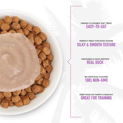 Show full view: Tiki Cat Stix Duck in Creamy Gravy Grain-Free Wet Cat Treat, 0.5-oz pouch, pack of 6 slide 5 of 10