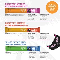 Tiki Cat Stix Variety Mega Jar Lickable Cat Treats, 0.5-oz pouch, pack of 50 slide 2 of 8