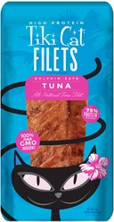 Tiki Cat Tuna Filet Grain-Free Cat Treats, 1-oz bag, pack of 12