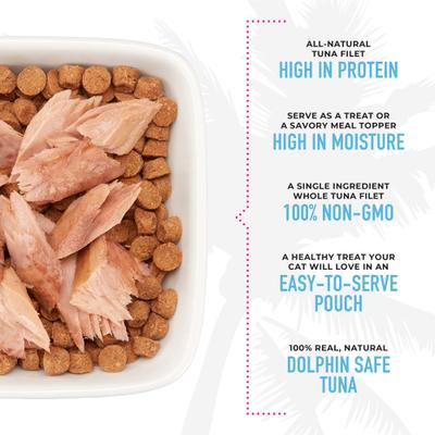 Show full view: Tiki Cat Tuna Filet Grain-Free Cat Treats, 1-oz bag, pack of 12 slide 6 of 10