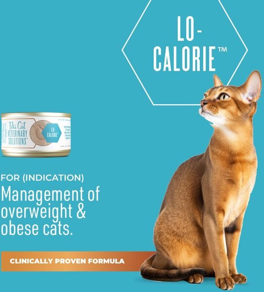Tiki Cat Veterinary Solutions Lo-Calorie Chicken & Tilapia Recipe Pate Grain-Free Wet Cat Food, 2.8-oz can, case of 18
