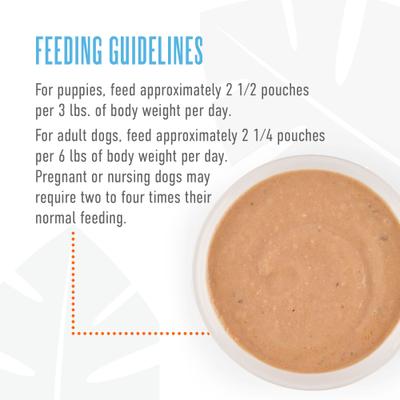 Show full view: Tiki Dog Baby Mousse for Puppies, Grain-Free Chicken, Chicken Liver & Pumpkin Recipe Wet Dog Food, 3-oz pouch, case of 12 slide 5 of 10