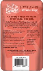 Tiki Dog Born Carnivore Flavor Booster Beef Bisque Non-GMO Wet Dog Food Topper, 1.5-oz pouch, case of 12 slide 2 of 8