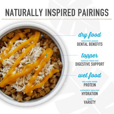 Show full view: Tiki Dog Born Carnivore Flavor Booster Duck Bisque Non-GMO Wet Dog Food Topper, 1.5-oz pouch, case of 12 slide 10 of 11