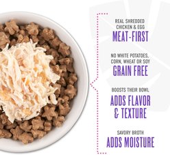 Tiki Dog Born Carnivore Protein Booster Chicken & Egg Recipe in Broth Grain-Free Dog Food Topper, 2.1-oz pouch, case of 12 slide 2 of 8