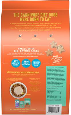 Show full view: Tiki Dog Born Carnivore Savory Grain-Free Herring, Peas & Lentils Recipe Dry Dog Food, 3.5-lb bag slide 3 of 10