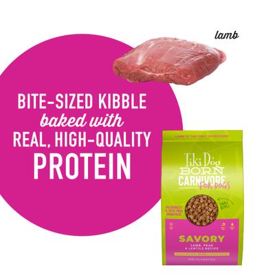 Show full view: Tiki Dog Born Carnivore Savory Grain-Free Lamb, Peas & Lentils Recipe Dry Dog Food, 10-lb bag slide 5 of 10