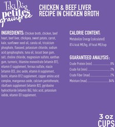 Tiki Dog Petites Grain-Free Chicken & Beef Liver Wet Dog Food, 3-oz cup, case of 4 slide 2 of 6