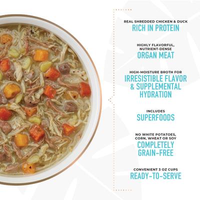 Show full view: Tiki Dog Petites Grain-Free Chicken & Duck Wet Dog Food, 3-oz cup, case of 4 slide 5 of 8