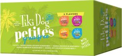 Tiki Dog Petites Grain-Free Variety Pack Wet Dog Food, 3-oz cups, case of 10