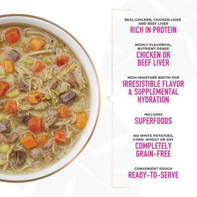 Show full view: Tiki Dog Petites Variety Pack Grain-Free Wet Dog Food, 3.5-oz pouch, case of 12 slide 6 of 11