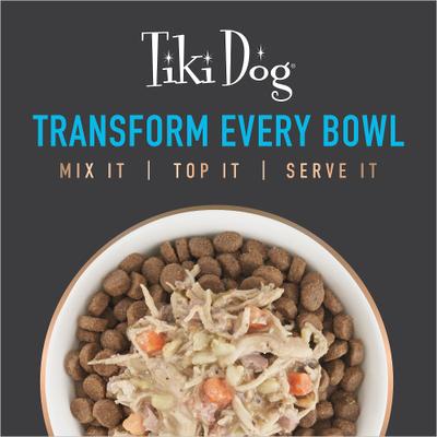 Show full view: Tiki Dog Taste of the World Asia Gluten-Free Chicken & Snow Peas Stir Fry Recipe Wet Dog Food, 3-oz cup, case of 4 slide 10 of 11
