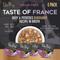 Show in main carousel: Tiki Dog Taste of the World France Grain-Free Beef, Potatoes & Carrots Burgundy Recipe Wet Dog Food, 3-oz cup, case of 4 slide 4 of 11