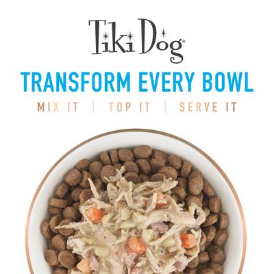 Show full view: Tiki Dog Taste of the World Spain NON GMO Chicken & Shrimp Paella Recipe Wet Dog Food, 9-oz can, case of 8 slide 8 of 9