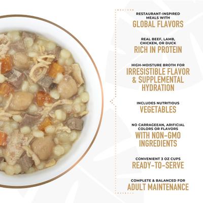 Show full view: Tiki Dog Taste of the World Variety Pack NON GMO Wet Dog Food, 3-oz cup, case of 10 slide 5 of 11