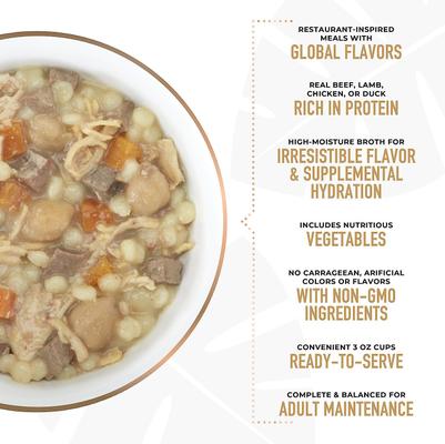 Show full view: Tiki Dog Taste of the World Variety Pack Wet Dog Food, 3-oz tray, bundle of 20  slide 5 of 10