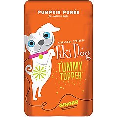 Tiki Dog Tummy Topper Pumpkin & Ginger Puree Grain-Free Wet Dog Food Topper, 1.5-oz pouch, case of 12
