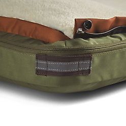 Timberdog Ruffrest Orthopedic Ultimate Travel Cat & Dog Bed with Removable Cover, Forest Green/Teak/Rust, Large slide 2 of 9