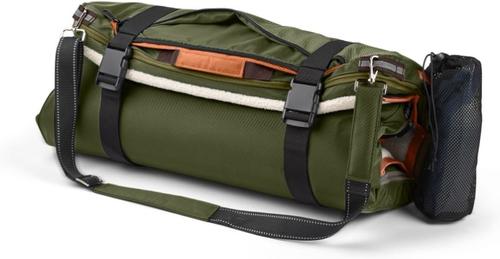 Show full view: Timberdog Ruffrest Orthopedic Ultimate Travel Cat & Dog Bed with Removable Cover, Forest Green/Teak/Rust, Small slide 4 of 12