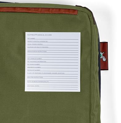 Show full view: Timberdog Ruffrest Orthopedic Ultimate Travel Cat & Dog Bed with Removable Cover, Forest Green/Teak/Rust, Small slide 6 of 12