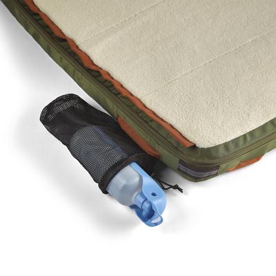 Show full view: Timberdog Ruffrest Orthopedic Ultimate Travel Cat & Dog Bed with Removable Cover, Forest Green/Teak/Rust, Small slide 7 of 12