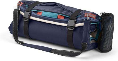 Show full view: Timberdog Ruffrest Orthopedic Ultimate Travel Cat & Dog Bed with Removable Cover, Orion Blue/Tangerine/Teal, Large slide 4 of 12