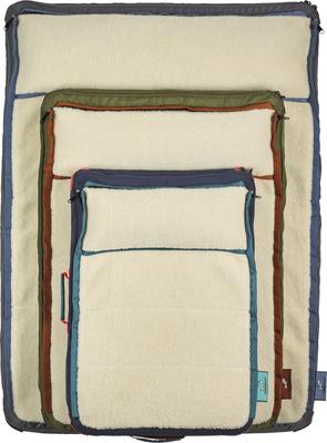 Show full view: Timberdog Ruffrest Orthopedic Ultimate Travel Cat & Dog Bed with Removable Cover, Orion Blue/Tangerine/Teal, Large slide 5 of 12