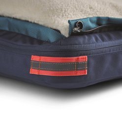 Timberdog Ruffrest Orthopedic Ultimate Travel Cat & Dog Bed with Removable Cover, Orion Blue/Tangerine/Teal, Small slide 2 of 9