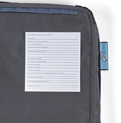 Show full view: Timberdog Ruffrest Orthopedic Ultimate Travel Cat & Dog Bed with Removable Cover, Slate Grey/Black/Sky Blue, Small slide 6 of 12